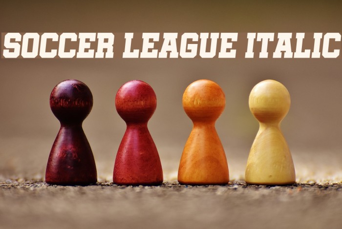 Soccer League Italic Example 2