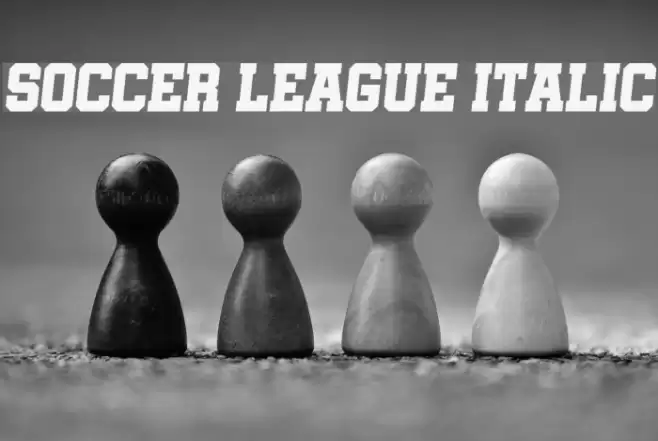 Soccer League Italic Font examples