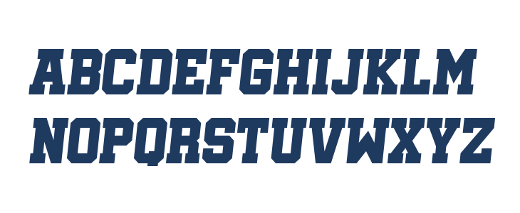 Soccer League Italic Lowercase