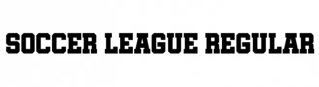 Soccer League Regular  Скачать бесплатные шрифты