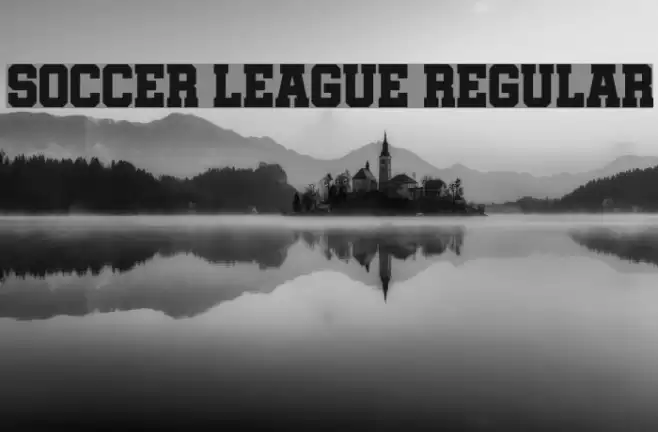 Soccer League Regular Font examples