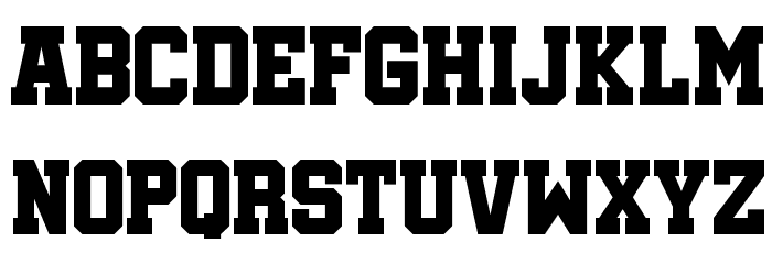Soccer League Regular Font LOWERCASE