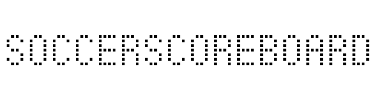 Soccer Scoreboard  baixar fontes gratis