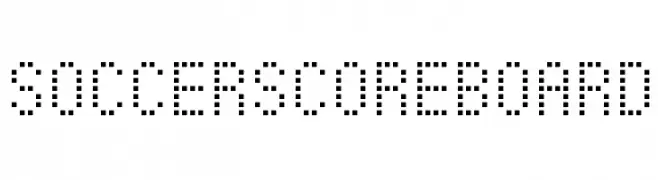 Soccer Scoreboard  Fuentes Gratis Descargar