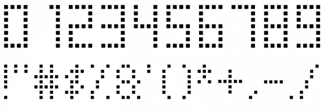 Soccer Scoreboard Font OTHER CHARS