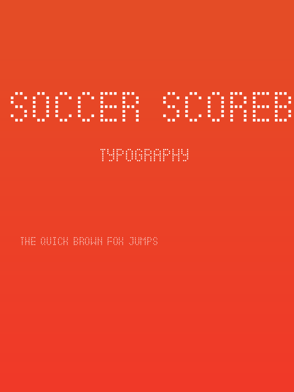 Soccer Scoreboard Poster