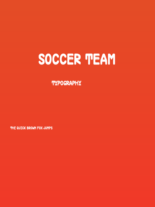Soccer Team Poster