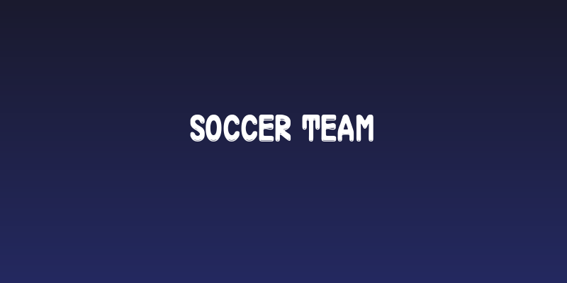 Soccer Team Social Header