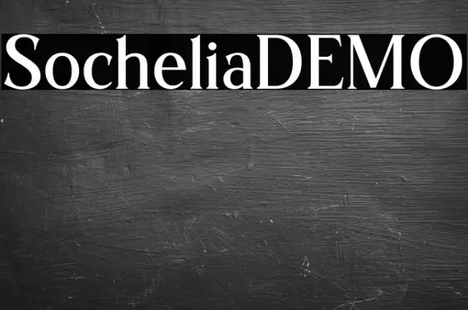 SocheliaDEMO Font examples