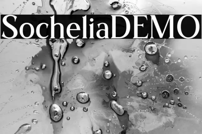 SocheliaDEMO Font examples