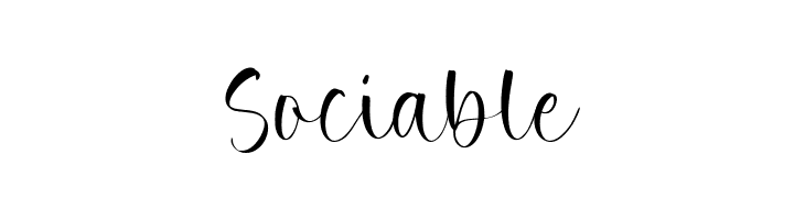 Sociable  Fuentes Gratis Descargar