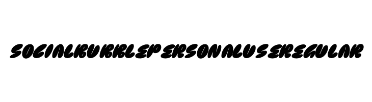 Social Bubble PERSONAL USE Regular  Fuentes Gratis Descargar