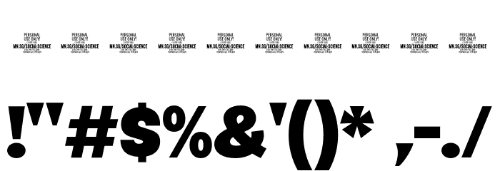 Social Bubble PERSONAL USE Regular Font OTHER CHARS
