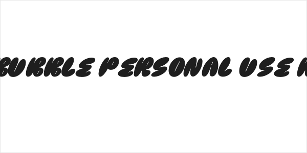 Social Bubble PERSONAL USE Regular Logo