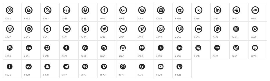 Social Circles Character Map