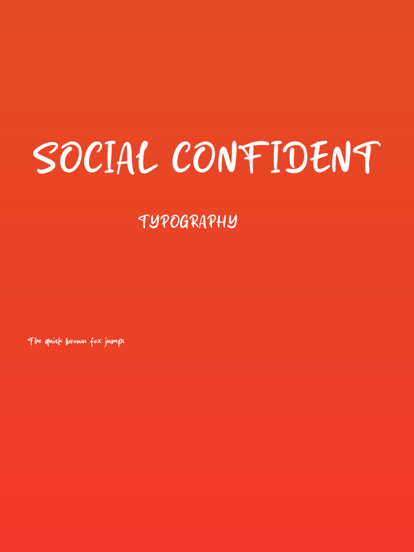Social Confident Poster