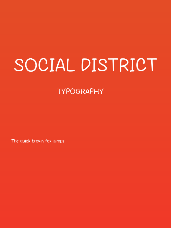 Social District Poster