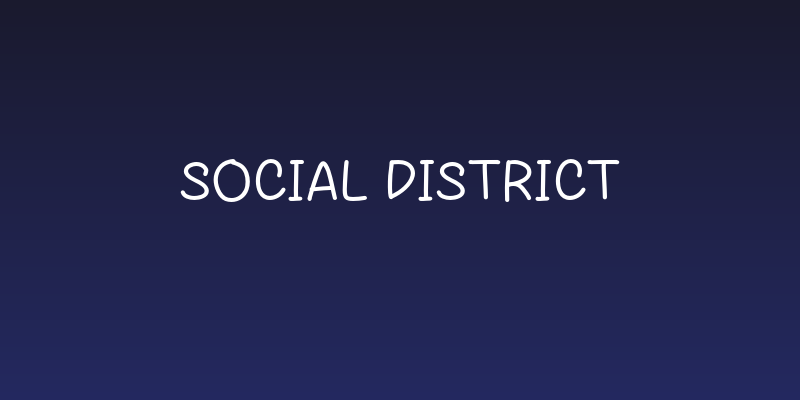 Social District Social Header