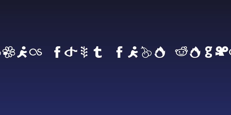 Social Font Face Regular Social Header