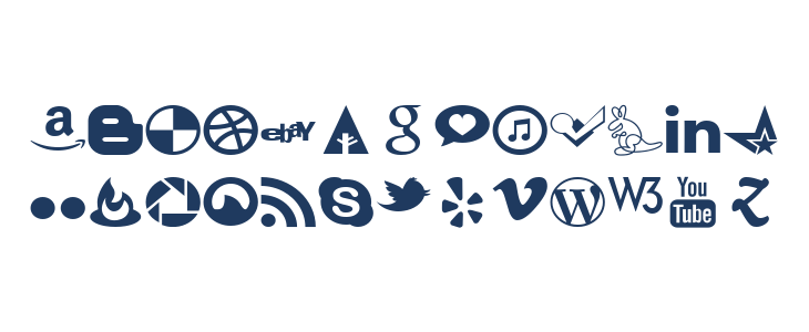 Social Font Face Regular Lowercase
