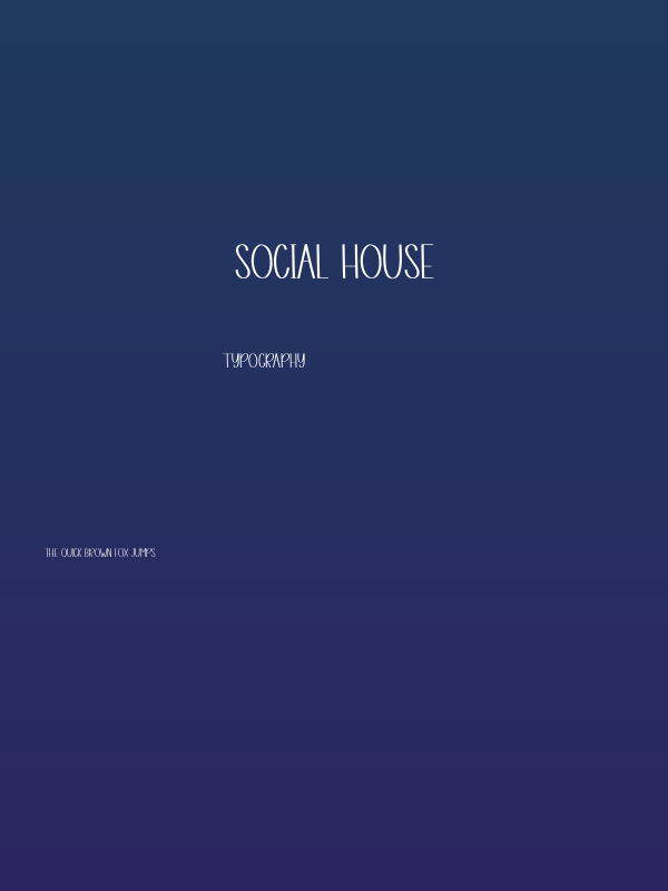 Social House Poster