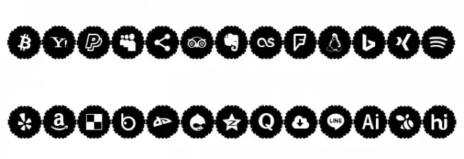 Social Icons Pro 2019 フォント 大文字