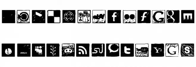 Social Manual 字体 小写