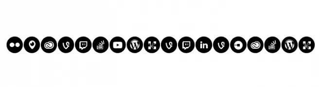 Social Media Circled  les polices de caractères gratuit tlcharger