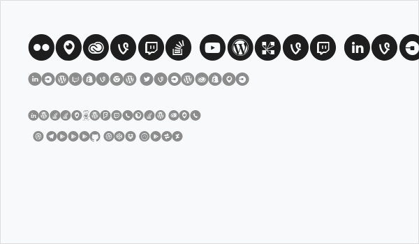 Social Media Circled Business Card