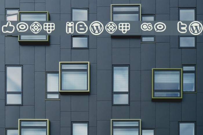 Social Media Icons Bold Example 2