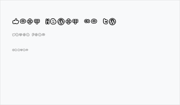 Social Media Icons Bold Business Card