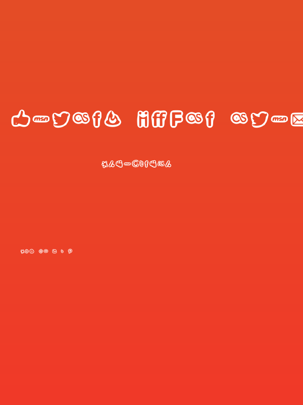 Social Media Icons Bold Poster