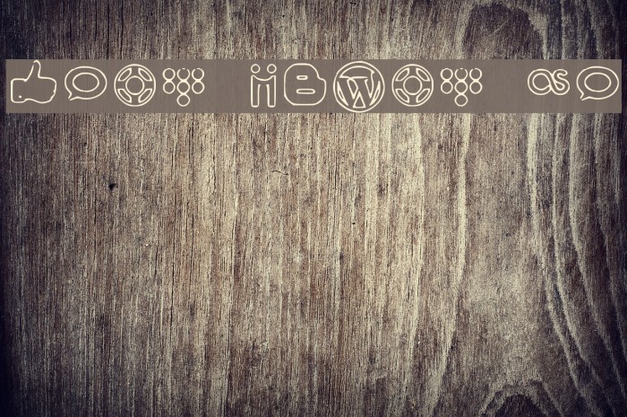 Social Media Icons Font examples