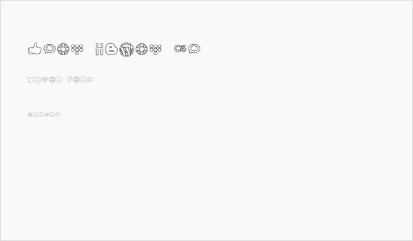 Social Media Icons Business Card