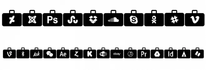 Social Media Series Font OTHER CHARS