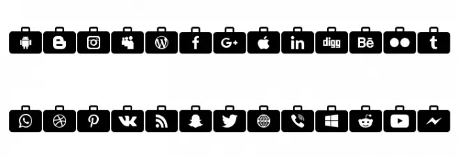 Social Media Series Caratteri MINUSCOLO