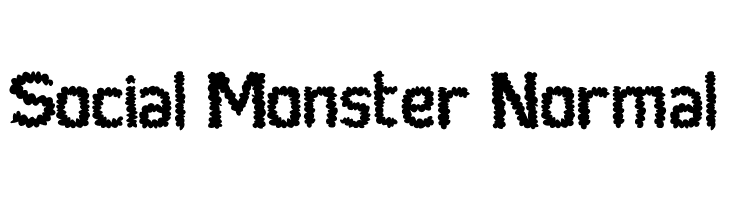 Social Monster Normal Font