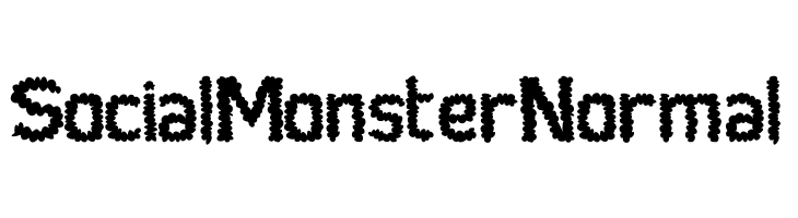 Social Monster Normal फ़ॉन्ट