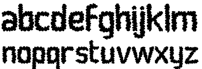 Social Monster Normal Font LOWERCASE