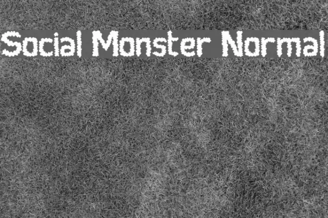 Social Monster Normal Font examples