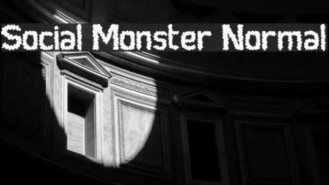 Social Monster Normal Font examples