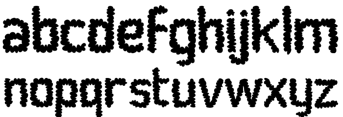 Social Monster Normal Font LOWERCASE