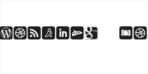 Social Networking Icons Regular Logo