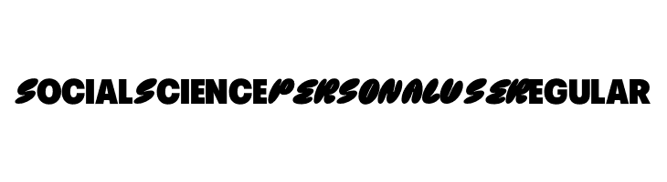 Social Science PERSONAL USE Regular  baixar fontes gratis