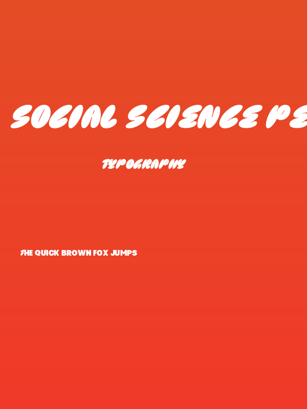 Social Science PERSONAL USE Regular Poster