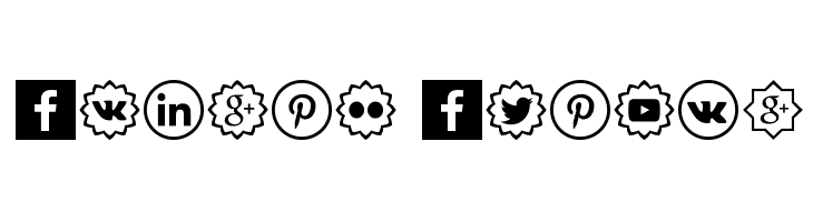 Social Shapes Font
