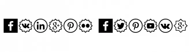Social Shapes  font caratteri gratis