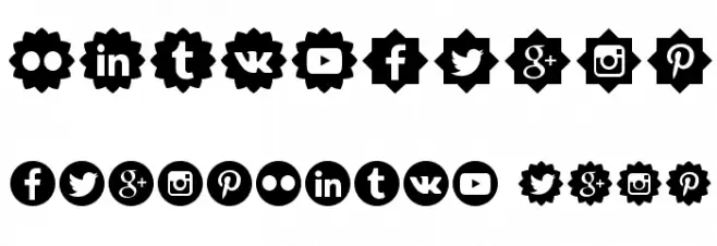 Social Shapes Fonte OUTROS PERSONAGENS