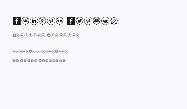 Social Shapes Business Card