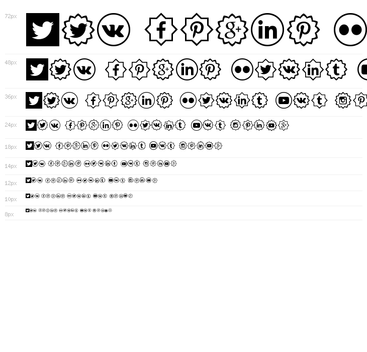 Social Shapes Waterfall